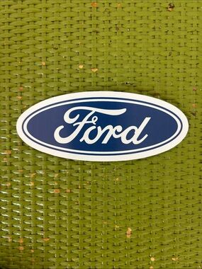 Ford Oval Emblem Sticker - Blue and White